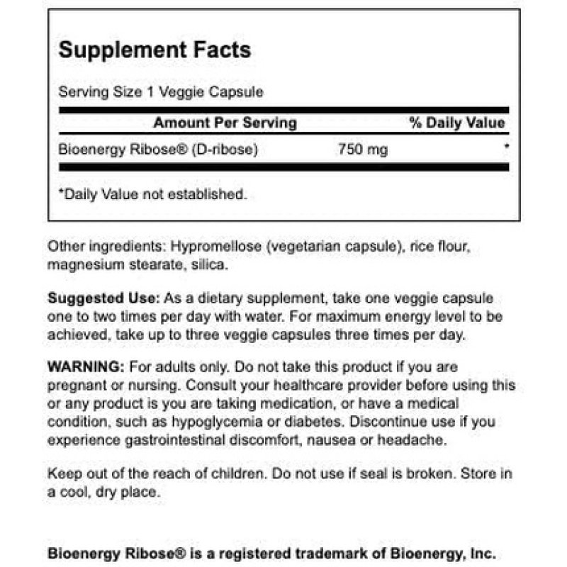 SW Ultra Ribose 750mg 60 Vegetarian Capsules