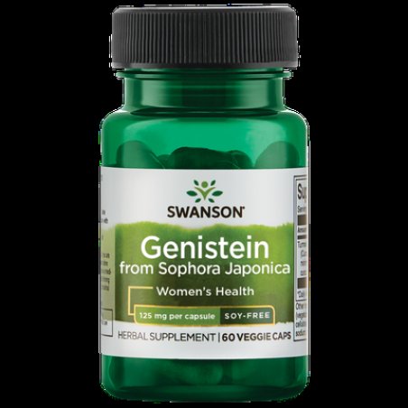Swanson Genistein from Sophora Japonica 125mg 60 Veggie Capsules