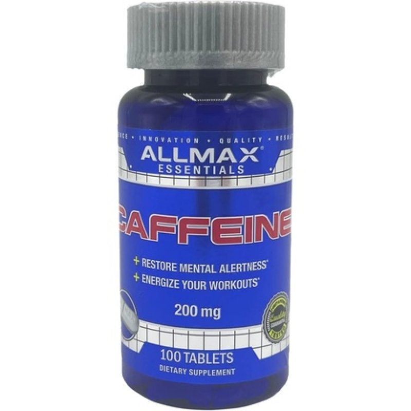 Allmax Nutrition Caffeine Pills for Sustained Energy and Pre-Workout Mental Focus