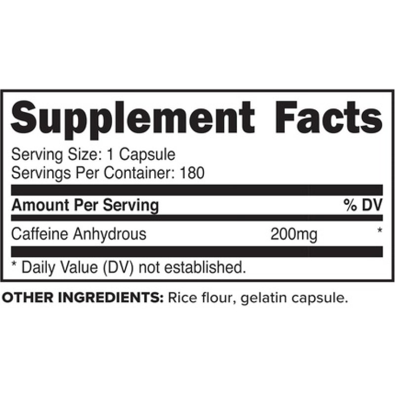 Primaforce Caffeine Pills 200mg 180 Capsules