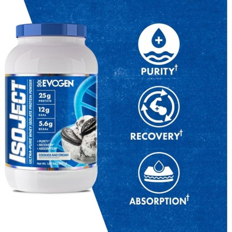Evogen Isoject Whey Protein Isolate Ultrapure Protein Powder