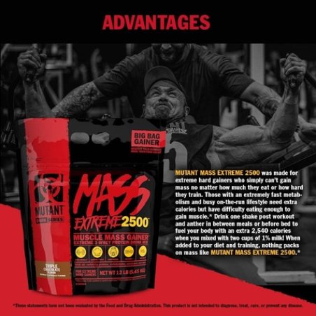 Mutant Mass Extreme Gainer Whey Protein Powder for Muscle Size and Strength