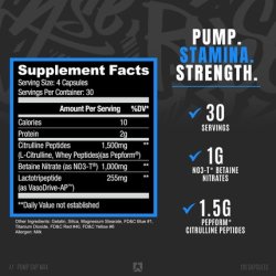 Ryse Up Supplements Project Blackout Pump Cap Max Stimulant Free Pump Formula