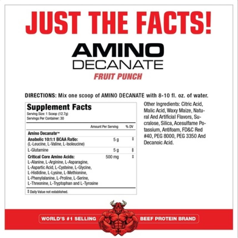 Musclemeds Amino Decanate Intra Post Workout Drink Full Spectrum Amino Acid