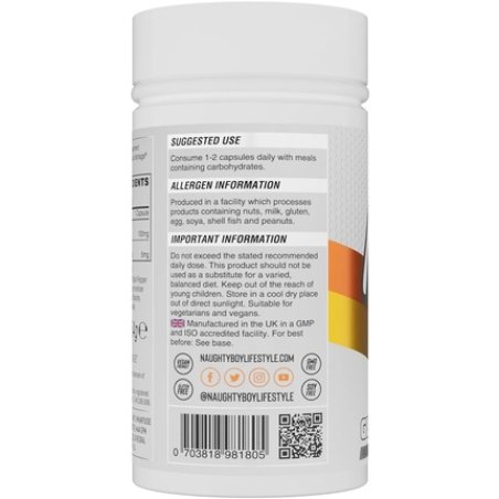 Naughty Boy Gluco-B Dihydroberberine Capsules with Bioperine