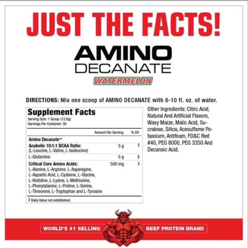 Muscle Meds Amino Decanate Watermelon 13.3 Oz