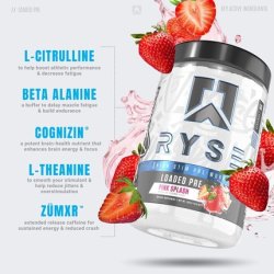Ryse Loaded Pre Workout Powder Supplement for Men and Women - Pumps, Energy, Focus