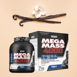Weider Mega Mass 4000 Weight Gainer Shake for Weight Gain Vanilla with Protein