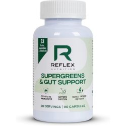 Reflex Nutrition Supergreens & Gut Support with 33 Active Ingredients - Prebiotics