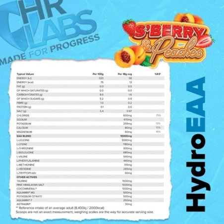 Hr Labs Hydroeaa Complete Hydration & EAA Essential Amino Acid Formula