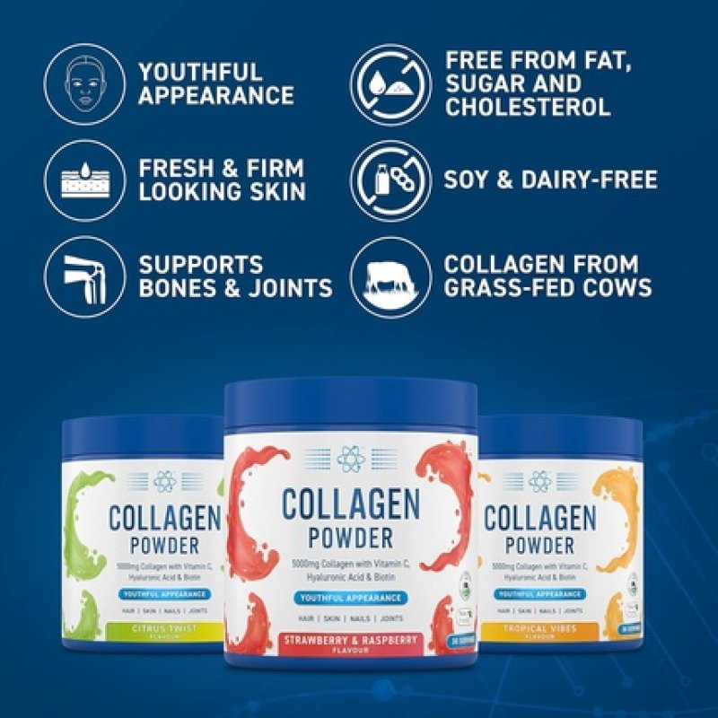 Applied Nutrition Collagen Powder Strawberry & Raspberry Flavor 5000mg