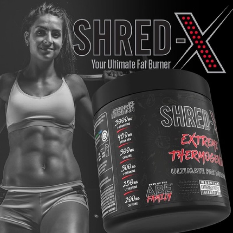 Applied Nutrition Shred X Fat Burner - Abe All Black Everything Fat Burner
