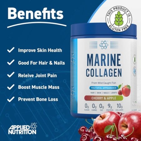 Applied Nutrition Marine Collagen Powder Hydrolysed Collagen Protein Healthy