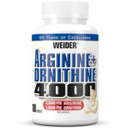 Weider Arginine Ornithine 4000 High Dose L-Arginine Capsules