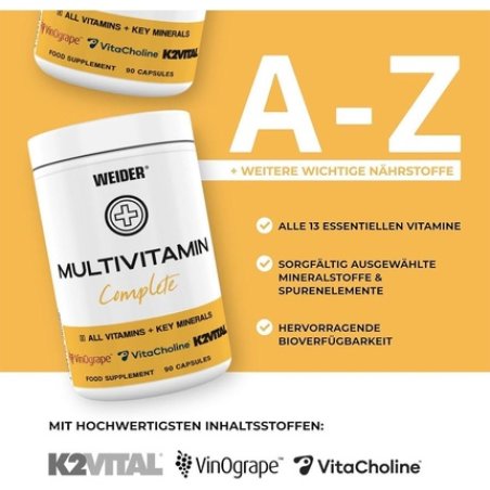 Weider Multivitamin Complete 90 Capsules