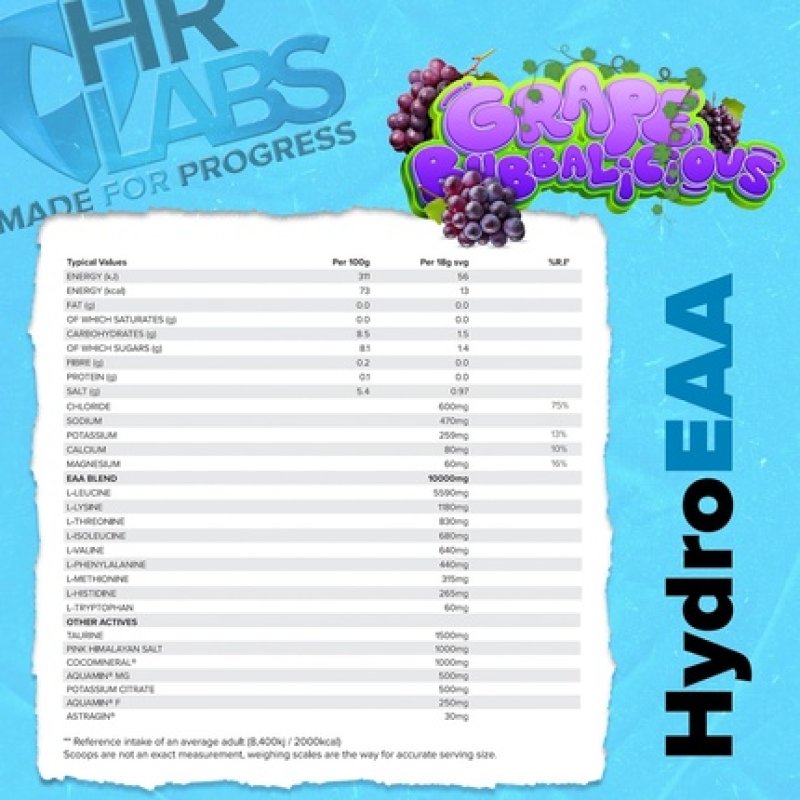 Hr Labs Hydroeaa Complete Hydration & EAA Essential Amino Acid Formula