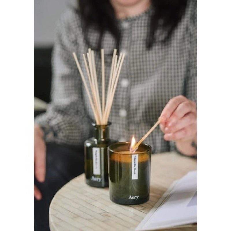 Aery Botanical Magnolia Blush Scented Candle with 45 Hour Burn Time