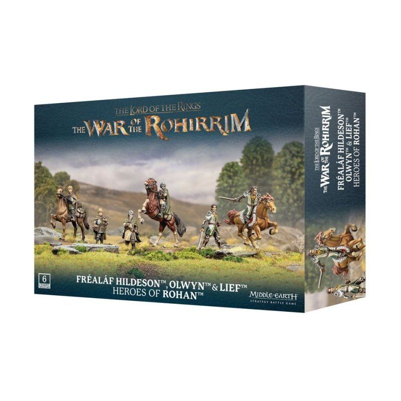 Warhammer Middle Earth - Frealaf Hildeson, Olwyn & Lief, Heros du Rohan