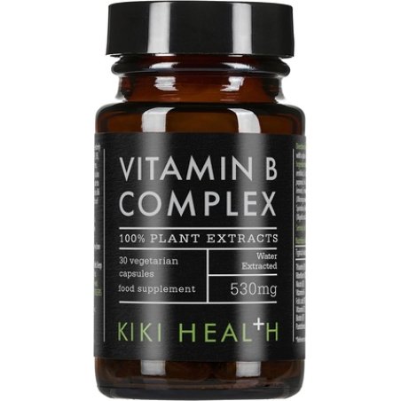 KIKI Health Plant-Based Vitamin B Complex Including B1, B2, B3, B5, B6, B7, B9, and B12 Essential Vegan-Friendly B
