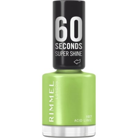 Rimmel 60 Seconds Super Shine Nail Polish 107 Acid Lime Quick Dry