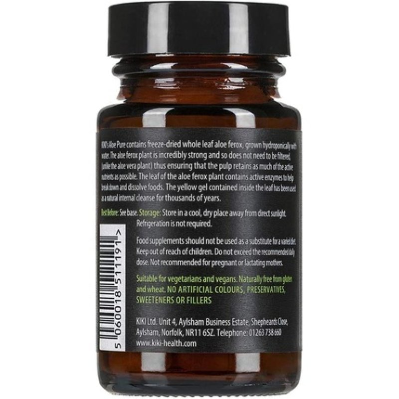 KIKI HEALTH Aloe Pure 600mg 20 Vcaps 200g