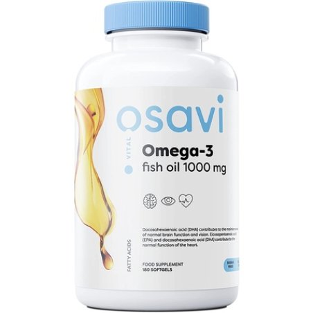 Osavi Omega-3 Fish Oil 1000mg Lemon Flavor 180 Softgels