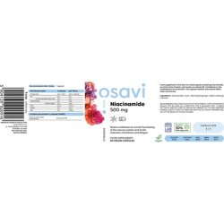 Osavi Niacinamide 500mg Vegan Capsules 60 Count