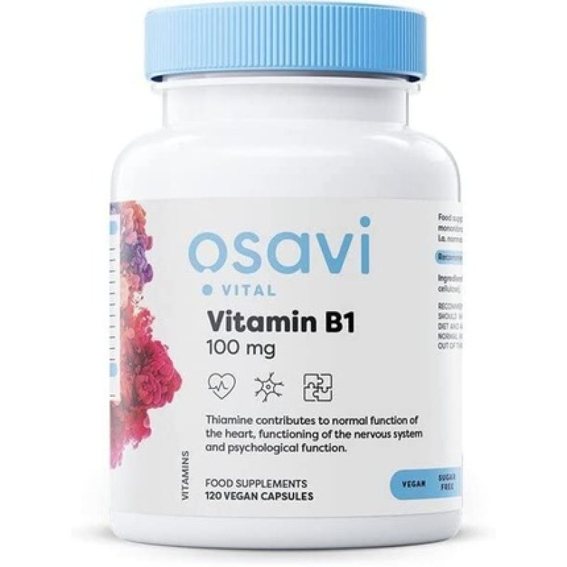 Osavi Vitamin B1 100mg 120 Vegan Capsules