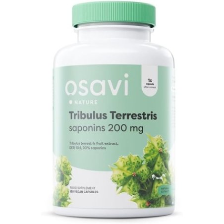 Osavi Tribulus Terrestris Saponins 200mg - 180 Vegan Capsules