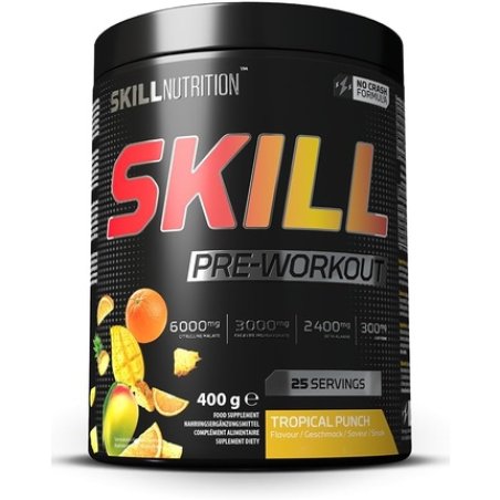 Skill Nutrition Pre-Workout Tropical Punch No-Crash Formula
