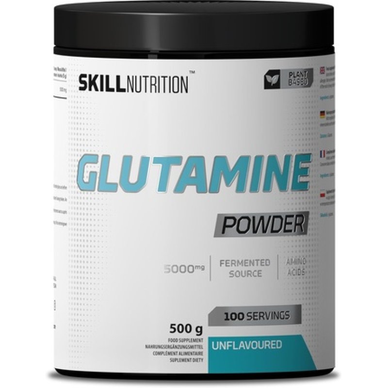 Skill Nutrition Glutamine Powder Unflavoured 500g