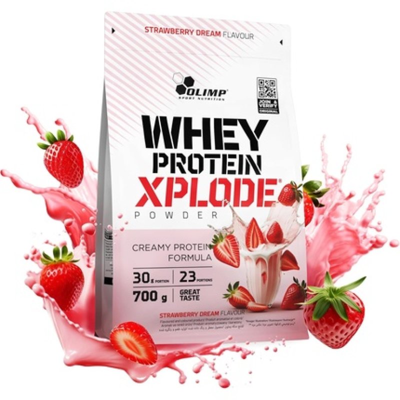 Olimp Whey Protein Powder Strawberry 700g Protein Booster