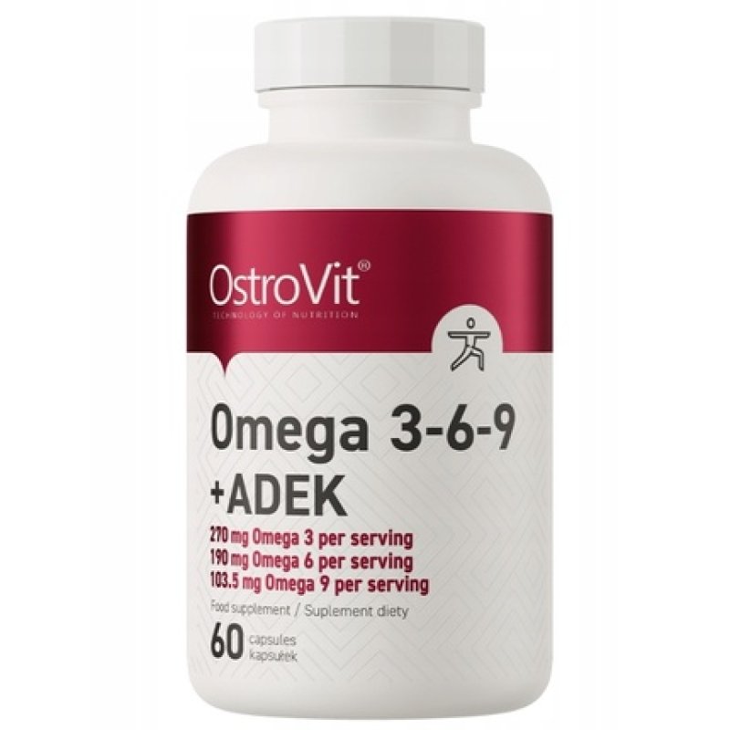 Ostrovit Omega 3-6-9 Vitamins A, D, E, K, 60 Capsules