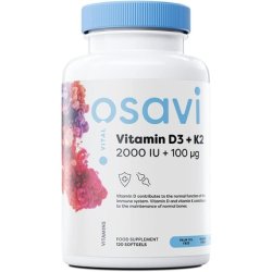 Osavi Vitamin D3 K2 2000IU Softgels 120 Count