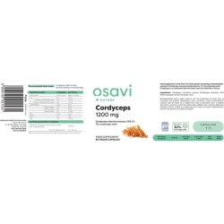 Osavi Cordyceps 1200mg Vegan Capsules 60 Count