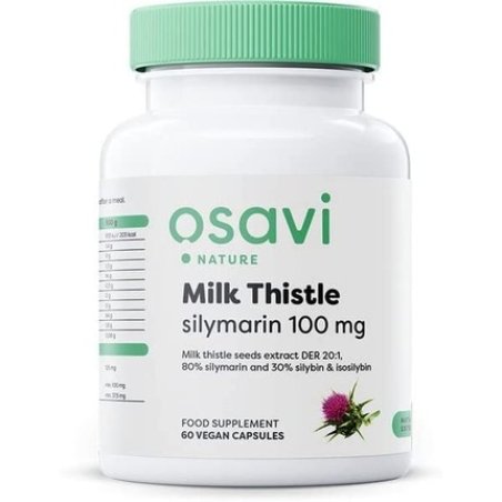 Osavi Milk Thistle Silymarin 100mg Vegan Capsules 60 Count
