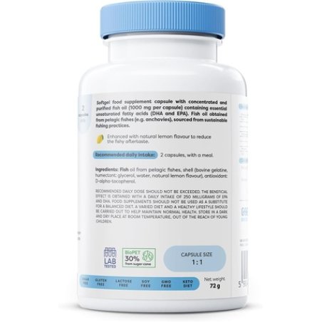 Osavi Omega-3 Fish Oil Molecularly Distilled 1000mg