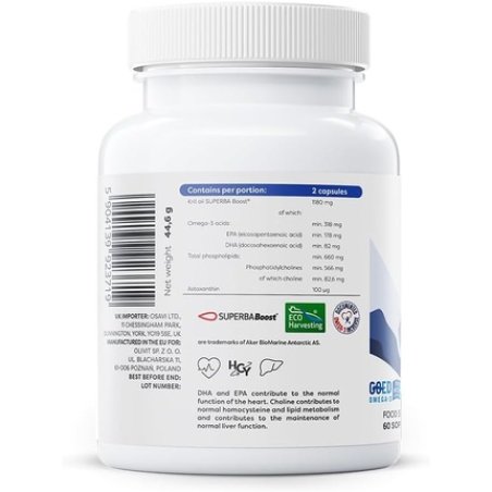 Osavi Super Krill Oil 1180mg 60 Softgels