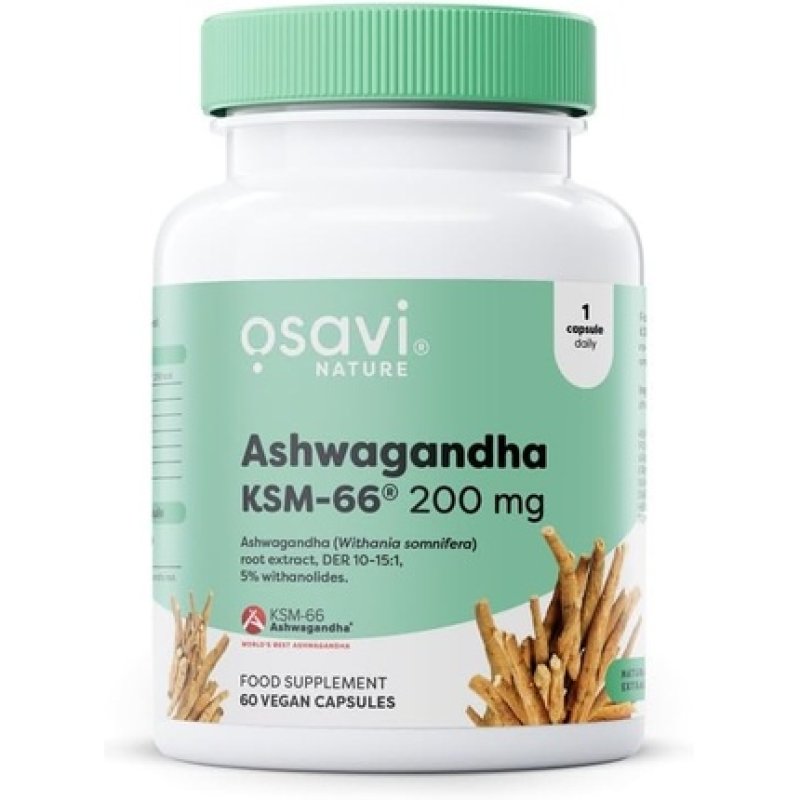 Osavi Ashwagandha KSM-66 200mg - 60 Vegan Capsules