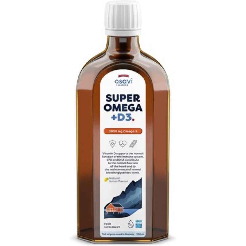 Osavi Super Omega D3 2900mg Omega 3 Lemon 250ml