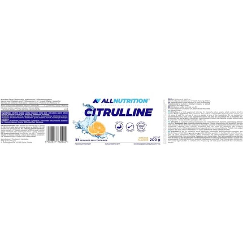 Allnutrition Citrulline Orange 200g