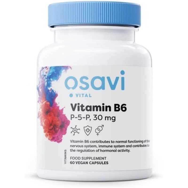 Osavi Vitamin B6 P-5-P 30mg Vegan Capsules 60 Count