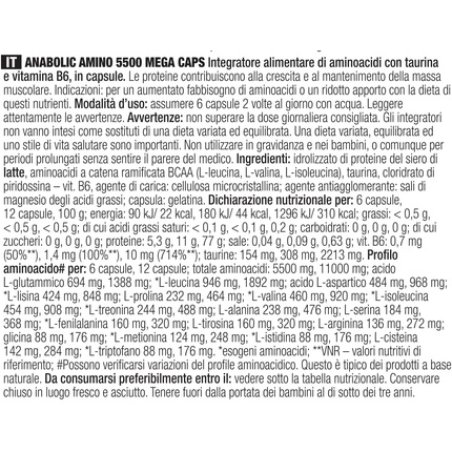 Olimp Anabolic Amino 5500 Mega Caps 400 Capsules