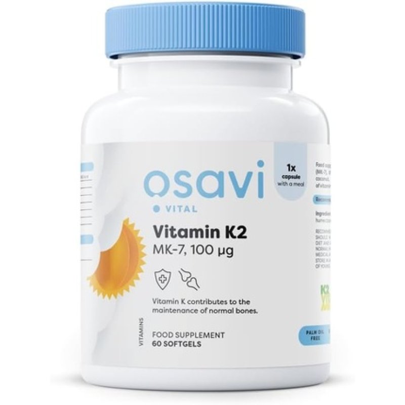 Osavi Vitamin K2 Mk-7 100mcg 60 Softgels