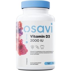Osavi Vitamin D3 2000IU Softgels 120 Count