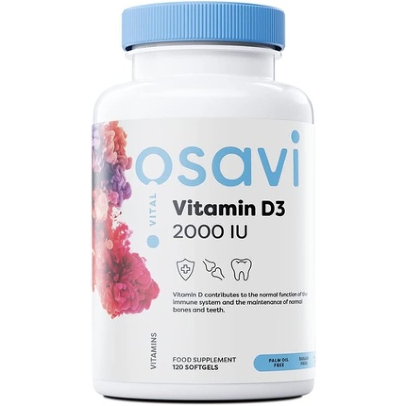 Osavi Vitamin D3 2000IU Softgels 120 Count