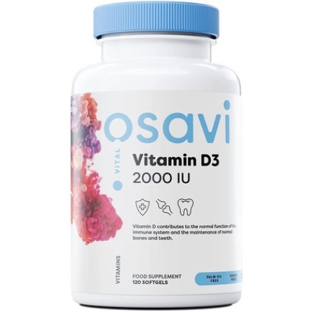 Osavi Vitamin D3 2000IU Softgels 120 Count