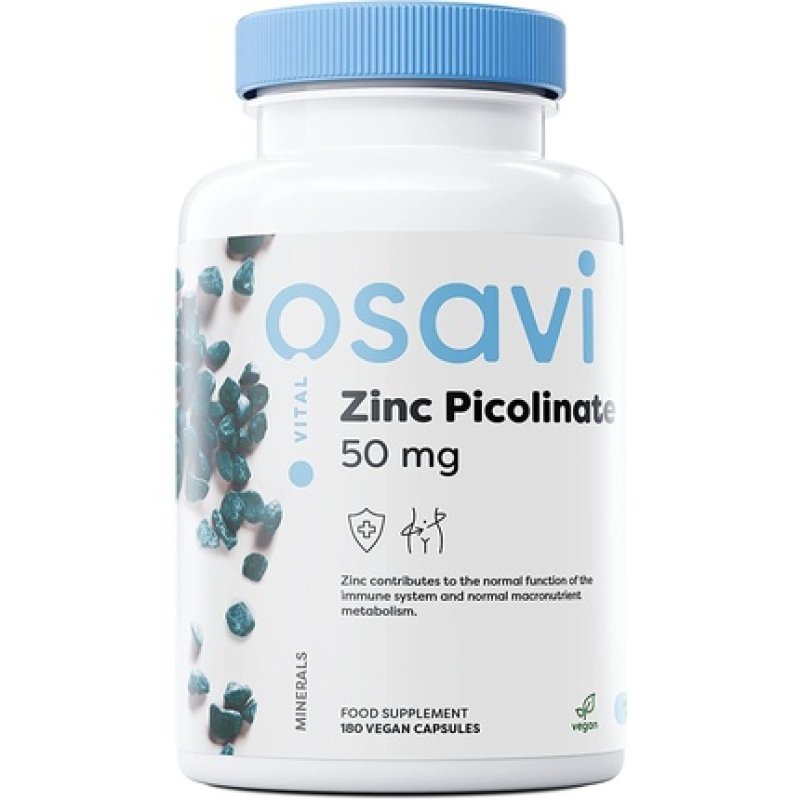 Osavi Zinc Picolinate 50mg Vegan Capsules 180 Count