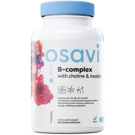 Osavi B-Complex with Choline and Inositol Vegan Capsules 120