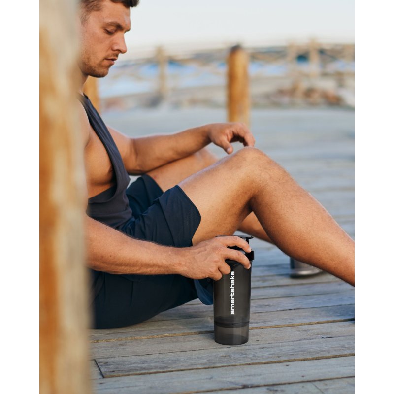 Smartshake Original2Go One Protein Shaker Bottle with Storage 800ml BPA Free Gym Shaker Cups for Protein Shakes